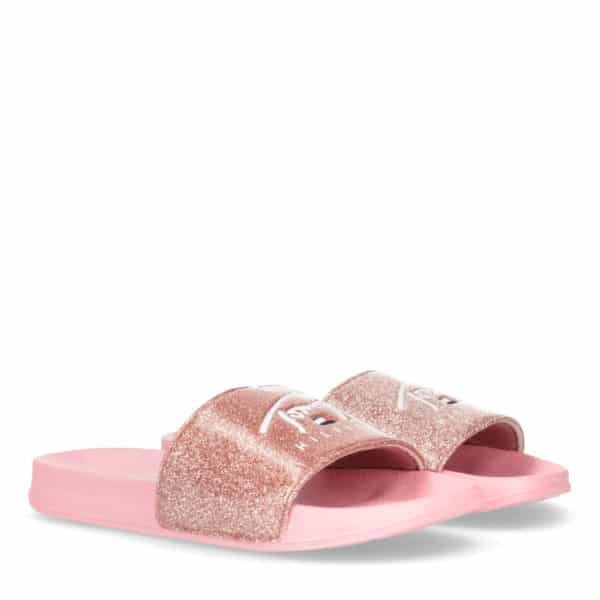 Tommy Hilfiger Kinder Pool Slide Stripes Print Maedchen Bade Schuh Latschen T3A0 32195 1366302 15081175