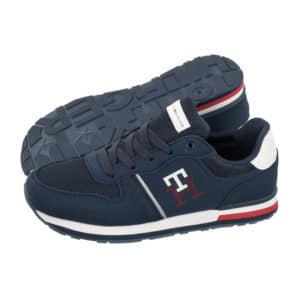 tommy hilfiger low cut lace up sneaker blue t3b9 32492 1450800 th534 a shoes 1